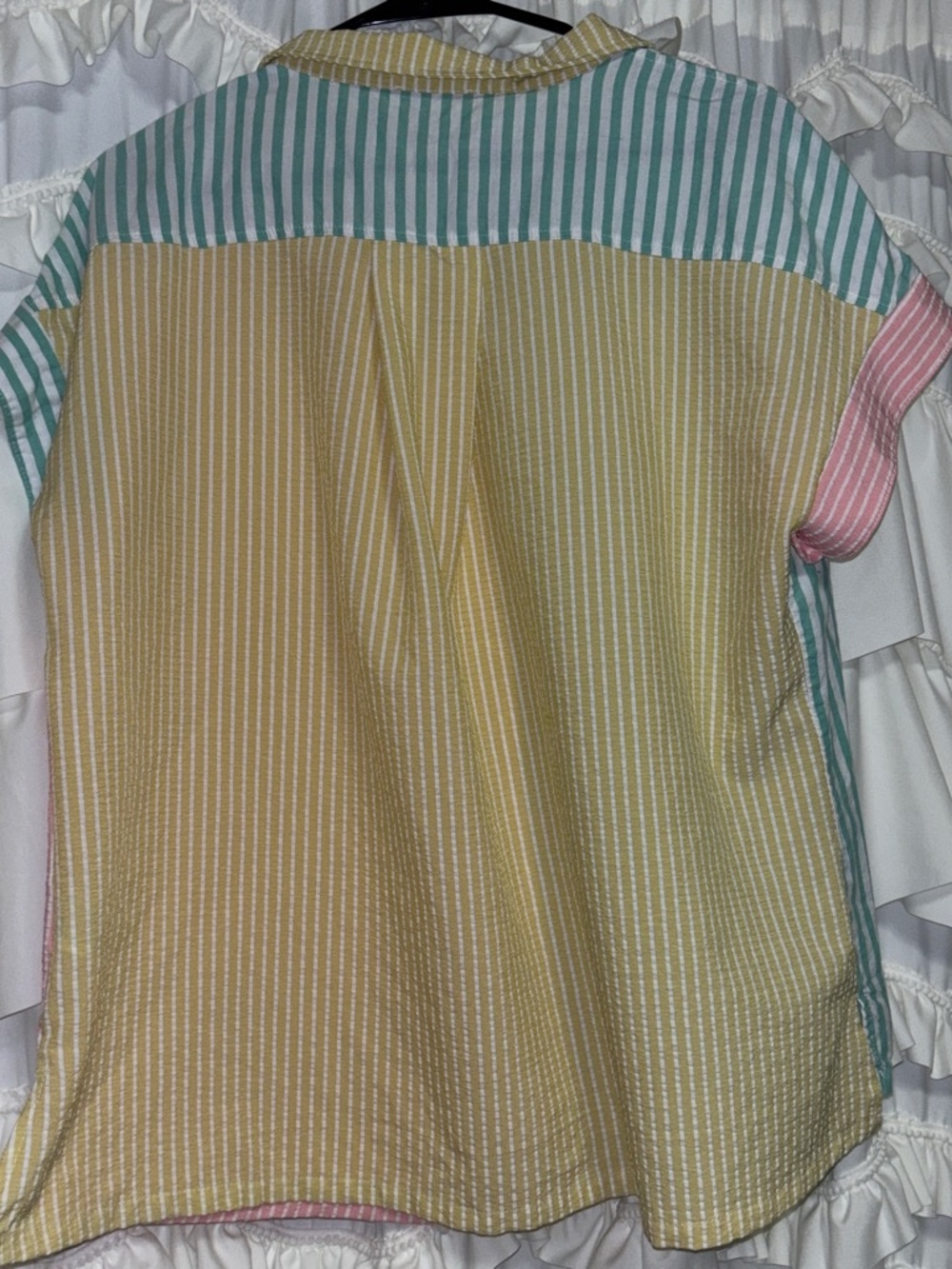 Color block button up - Picture 3 of 3